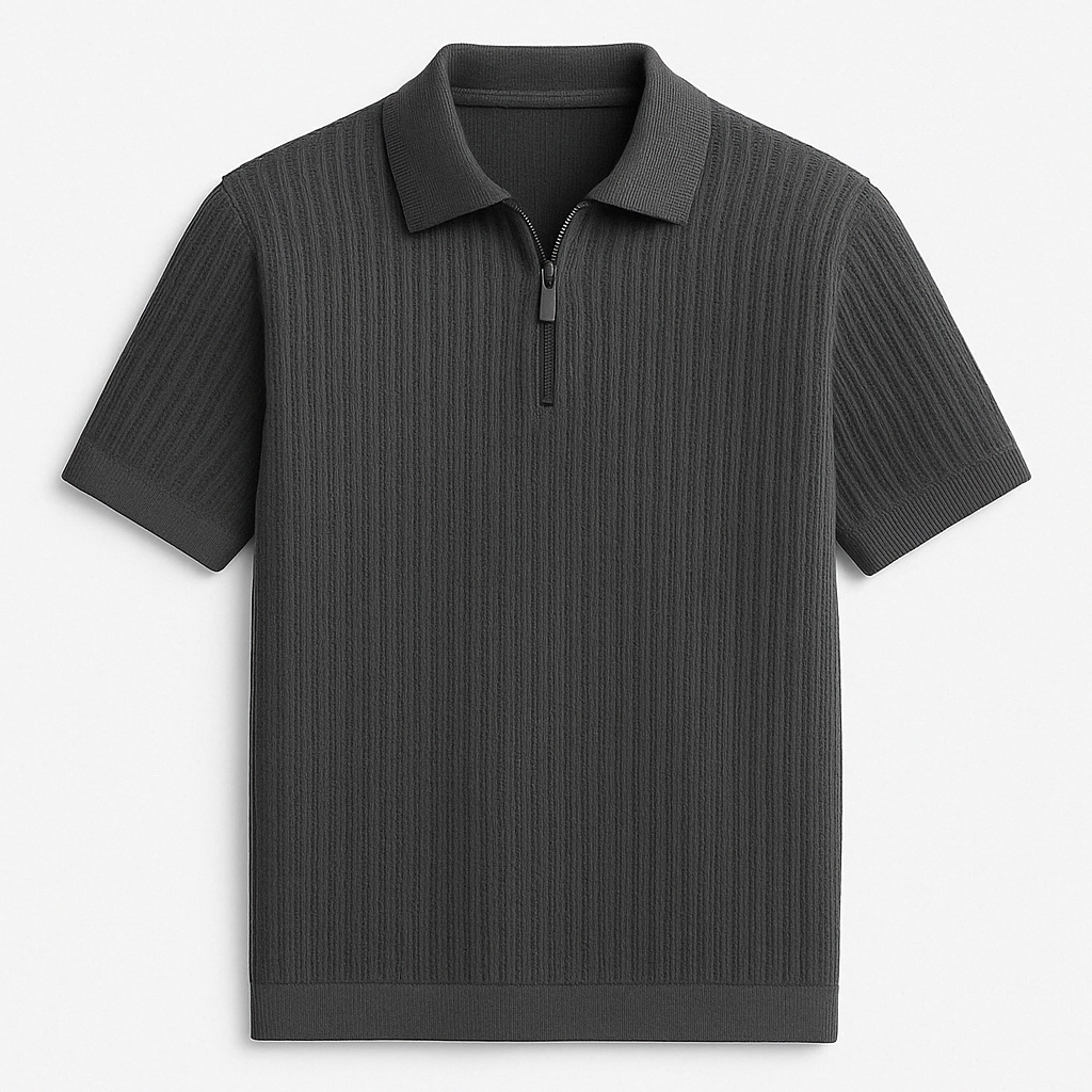 Linnen Polo Skjorte-2