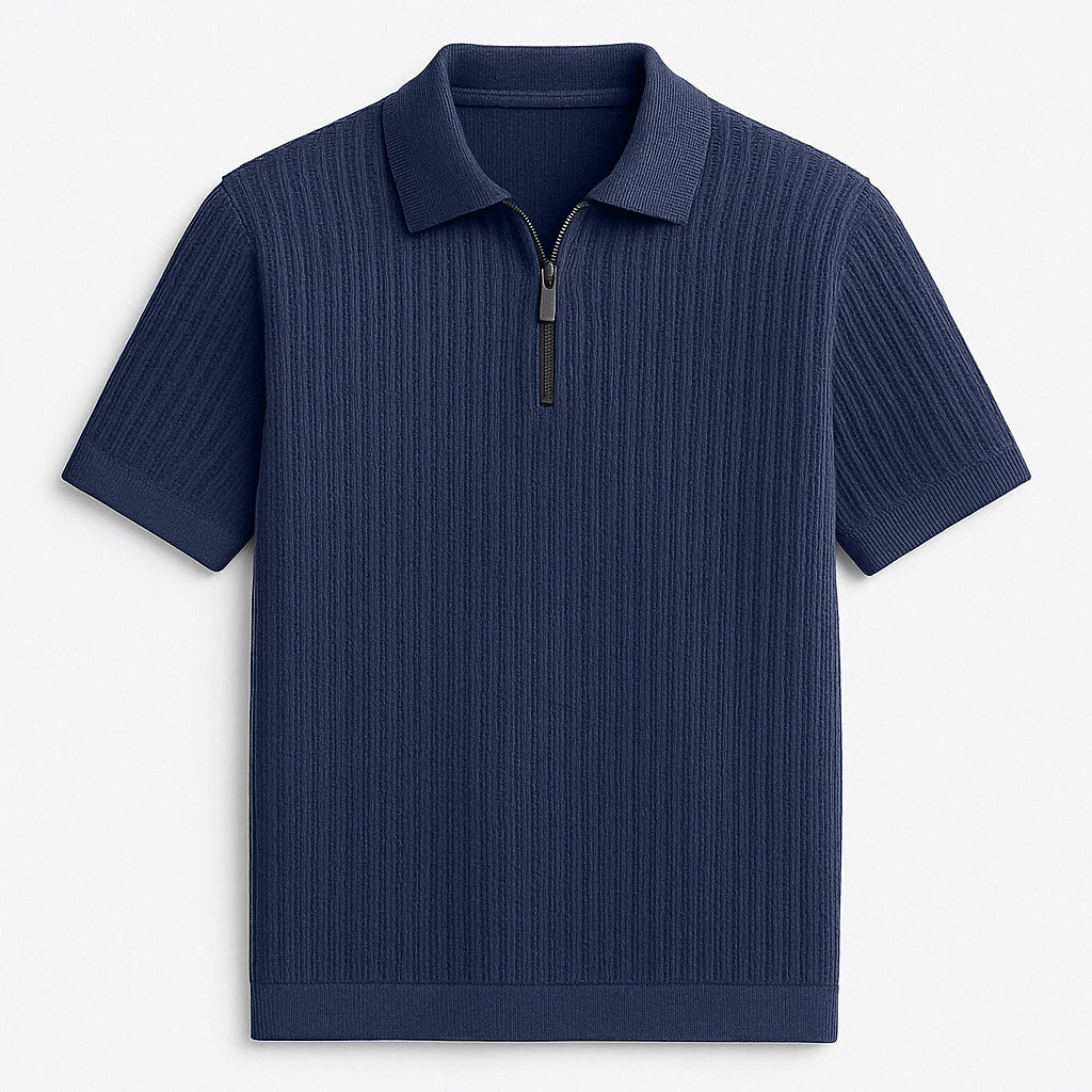 Linnen Polo Skjorte-5