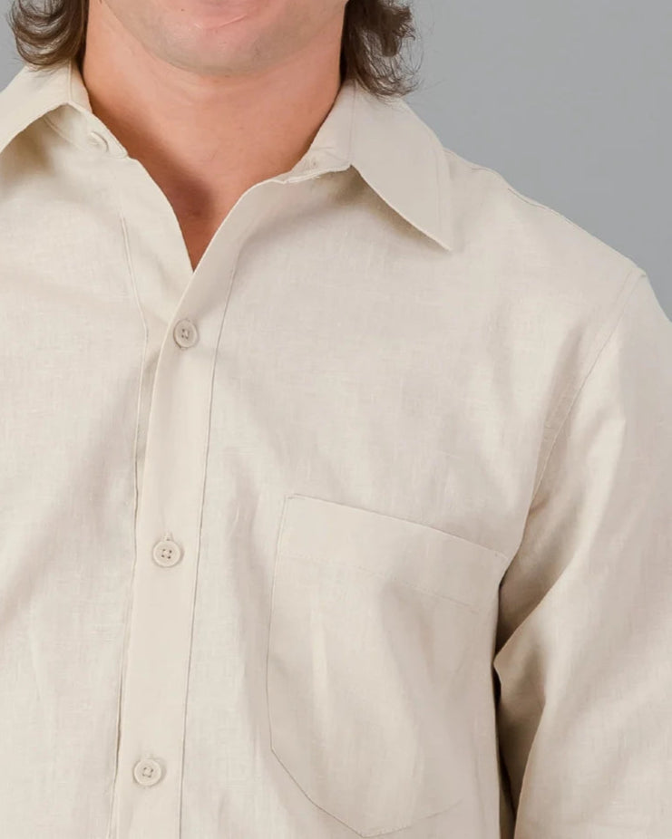 Linnen Skjorte Herre-3