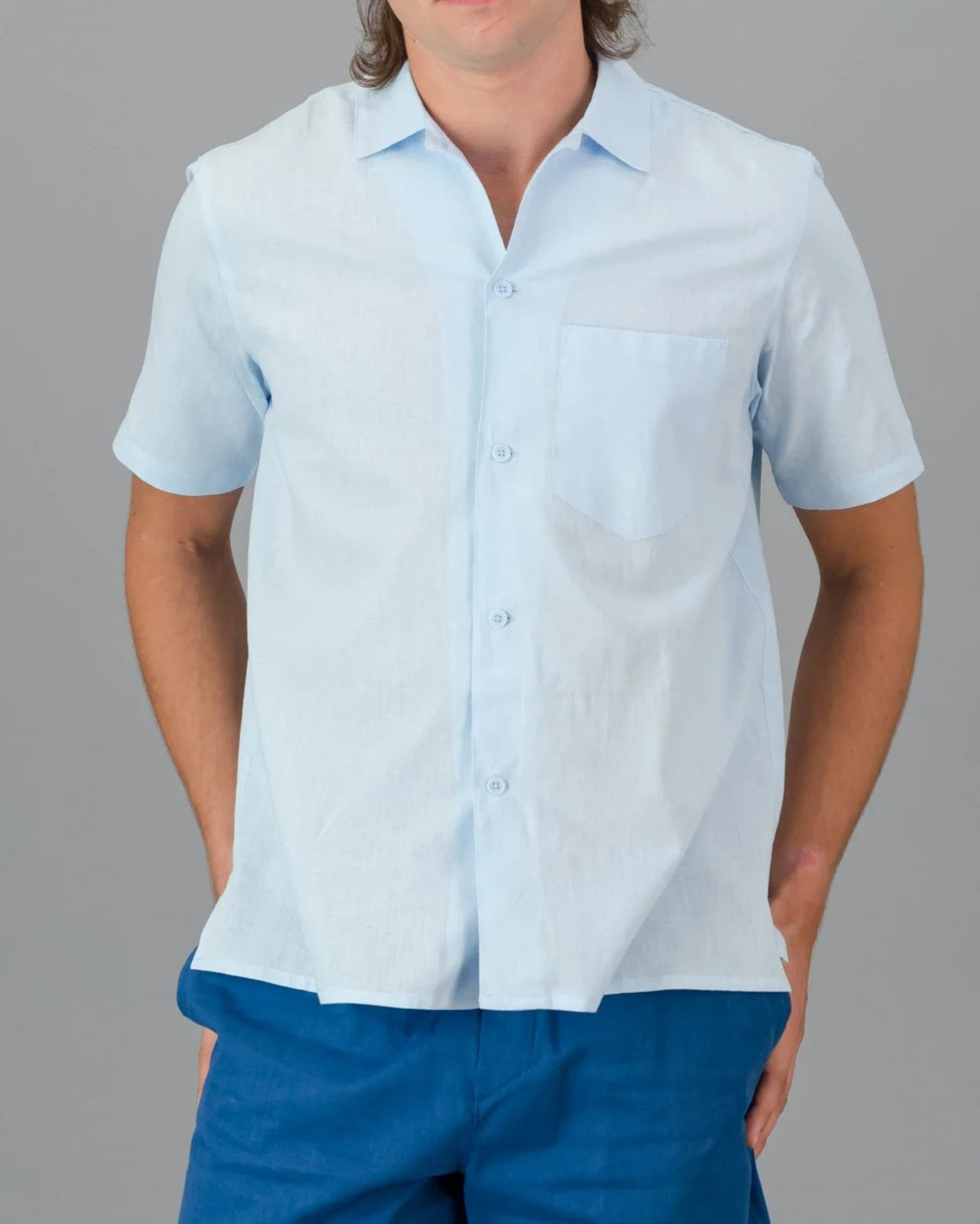 Linnen Skjorte Herre-1